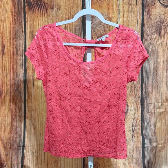 Charlotte Russe Tops - 🚨(4/$10) Charlotte Russe Open Lace Blouse Size L